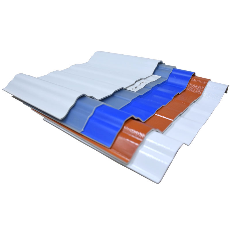 Materiales de construcción aislamiento de calor PVC Techo de techo PVC Implosionamiento de agua Techo Panel de techo corrugado